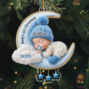 Personalized Baby Acrylic Ornament - Gift For New Parents