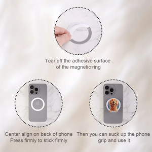 Personalized Cartoon Dog Magnetic Phone Grip Phone Accessory - Gift for Dog Lovers