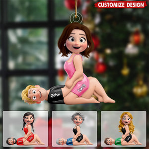 Personalized Naughty Couple Ornament - Gifts For Couple