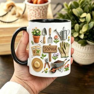 Personalized Gardening Mug - Gift for Mom & Plant Lovers