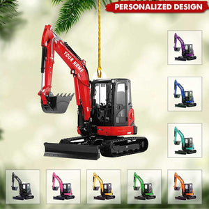 Personalized Excavator Heavy Equipment Ornament-Gift For Excavator Car Lovers