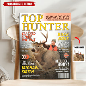 Custom Hunting Magazine Cover Poster, Gift For Hunting Player