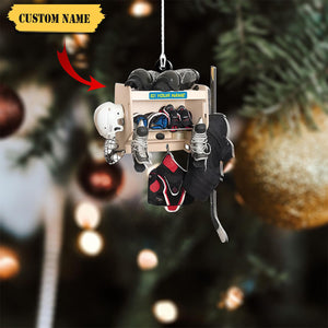Personalized Hockey Closet Ornament -Gift For Hockey Lover - 2025 New Release