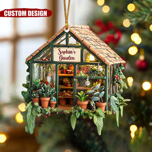 Personalized Greenhouse garden Christmas Ornament-Gifts For garden Lovers-2025 New Release