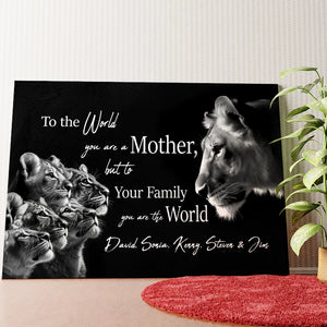 Family Personalized Custom Poster - Mother's Day, Birthday Gift For Mom