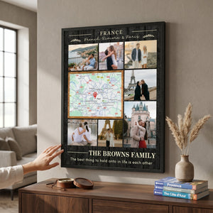 Personalized Couple Poster - Travel Memory Map Gift,Wedding Gift,Anniversary Gift