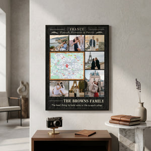 Personalized Couple Poster - Travel Memory Map Gift,Wedding Gift,Anniversary Gift