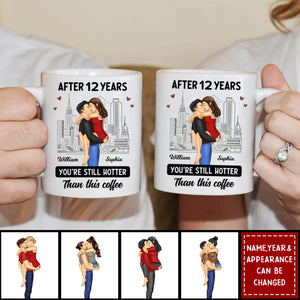 Couple After Years Hotter Than This Coffee - Personalized Mug