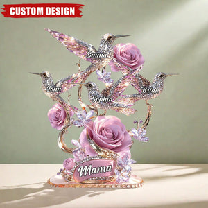 Mom We Love You - Personalized Acrylic Plaque - Mother's Day