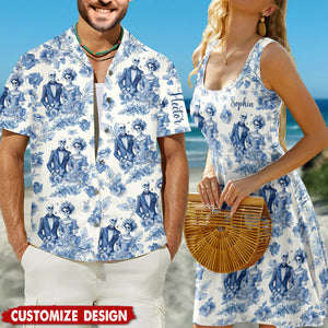 Until Death Do Us Part - Personalized Couple Hawaiian Shirt & Sleeveless Dress