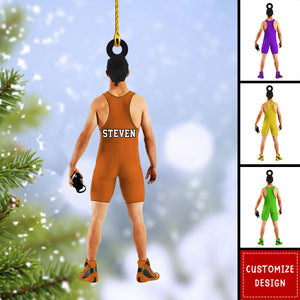 Personalized Wrestling Christmas Ornament-Gift For Wrestling Player-2024 New Release