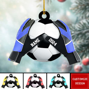 Personalized Soccer Goal Keeper Christmas Ornament - Gift For Soccer Lovers - 2024 New Release