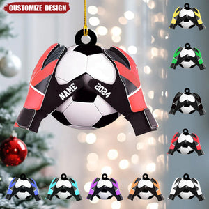 Personalized Soccer Goal Keeper Christmas Ornament - Gift For Soccer Lovers - 2024 New Release