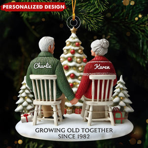 Growing Old Together-Personalized Ornament-Gift For Couple