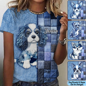 Love Miniature Schnauzer-Personalized Dog All Over Shirt
