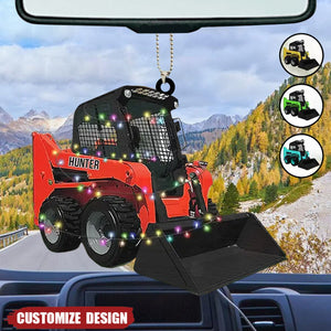 2024 New Release – Personalized Skid Steer Loader Christmas Ornament, Gift For Trucker