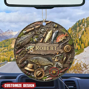 2024 New Release – Personalized Fishing Life Christmas/Car Ornament, Christmas Gift For Fishing Lover