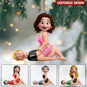 Personalized Naughty Couple Ornament - Gifts For Couple