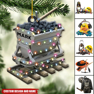 2024 New Release - Personalized Coal Mining Equipment Ornament ,Gifts for Coal Miner