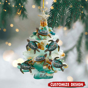 Personalized Sea Turtles Family Ornament - Gift For Your Family