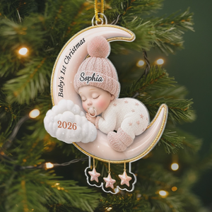 Personalized Baby Acrylic Ornament - Gift For New Parents