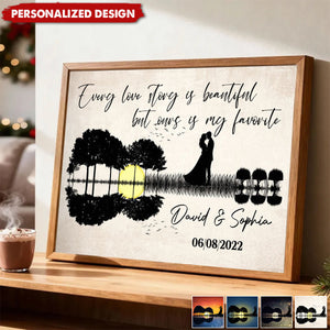 The Music Sounds Better With You-Personalized Poster