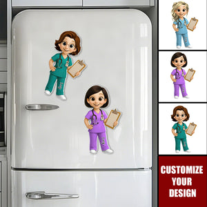 To My Favorite Nurse Personalized Acrylic Magnet - Locker Magnet For Nurse, Gift For Colleagues, Nurse Besties