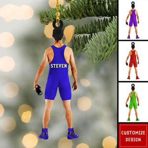 Personalized Wrestling Christmas Ornament-Gift For Wrestling Player-2024 New Release