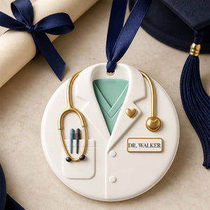 Custom Doctor Ornament ,Personalized Medical School Gift for New Doctor