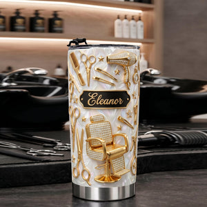 Personalized Barber Themed Tumbler - Gift For Barbers & Hairstylists