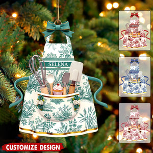 Baking Apron Ornament - Personalized Gifts For Cooking Lovers