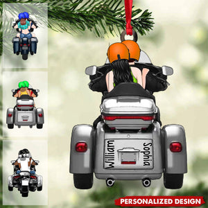 New Release Motorcycle Lovers For Couples Ornament-Personalized Christmas Ornament-Gift For Motorcycle Lovers