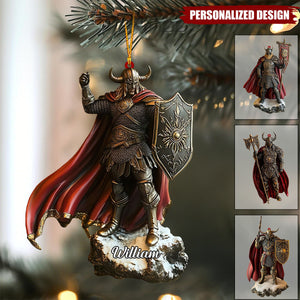 Personalized Viking Knight Acrylic Ornament