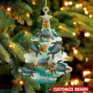 Personalized Sea Turtles Family Ornament - Gift For Your Family