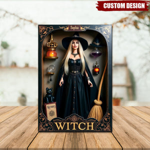 Magical Witch - Personalized Witch Custom Shaped Acrylic Plaque