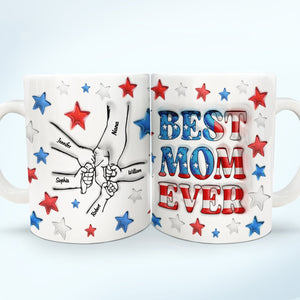 Best Mom / Grandma Ever - Personalized 3D Inflated Effect Printed Mug - Mother's Gift