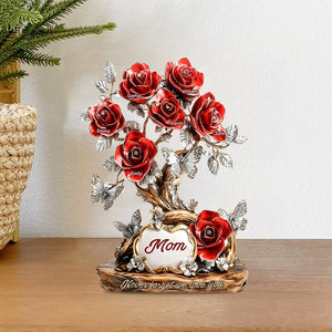 Flowers For Mom - Personalized Mother Custom Shaped Acrylic Plaque