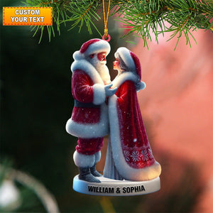 Personalized Santa and Mrs. Claus Christmas Ornament, Gift For couple - 2025 New Release