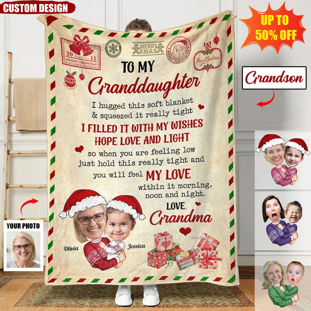 I Hugged This Soft Blanket And Squeezed It Really Tight - Personalized Photo Blanket
