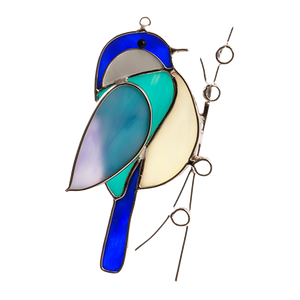 Stained Glass Humming Birds Suncatcher - Gift For Bird Lovers