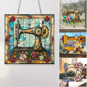 Cute Sewing Machine Suncatcher Ornament-Mother's Day Gift