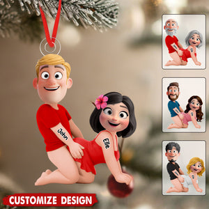Naughty Personalized Couple Ornament - Gifts For Couple