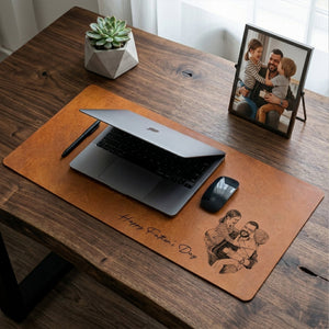 We Love You Personalized Desk Mat - Father's Day Gift For Husband, Dad