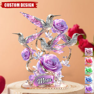 Mom We Love You - Personalized Acrylic Plaque - Mother's Day