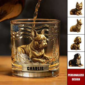 Any Dog Breeds, Personalized Dog Whiskey Glass, Gift For Dog Lovers