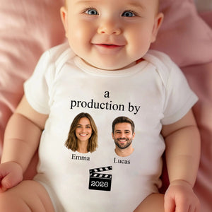 A Big Love Made From Mom & Dad - Personalized Baby Onesie, Gift For Mom, Dad, New Baby