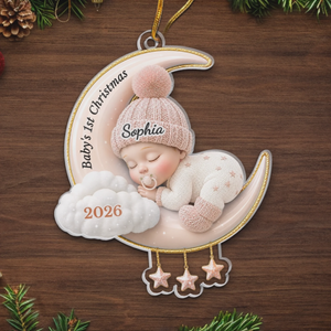 Personalized Baby Acrylic Ornament - Gift For New Parents