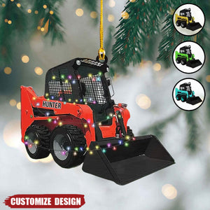 2024 New Release – Personalized Skid Steer Loader Christmas Ornament, Gift For Trucker