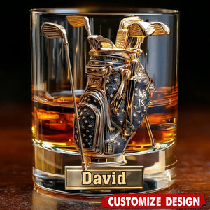 Look For Balls - Personalized Golf Whiskey Glass