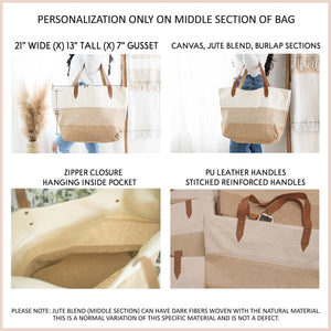 Personalized Teacher Teacher Canvas Tote Bag - Gift For Teacher